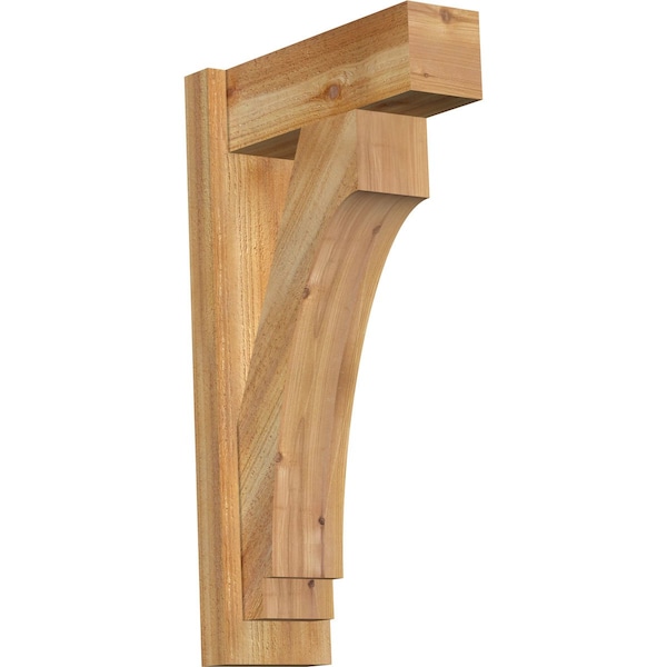 Ekena Millwork Imperial Block Rough Sawn Outlooker, Western Red Cedar, 6"W x 16"D x 28"H OUT06X16X28IMP05RWR - main